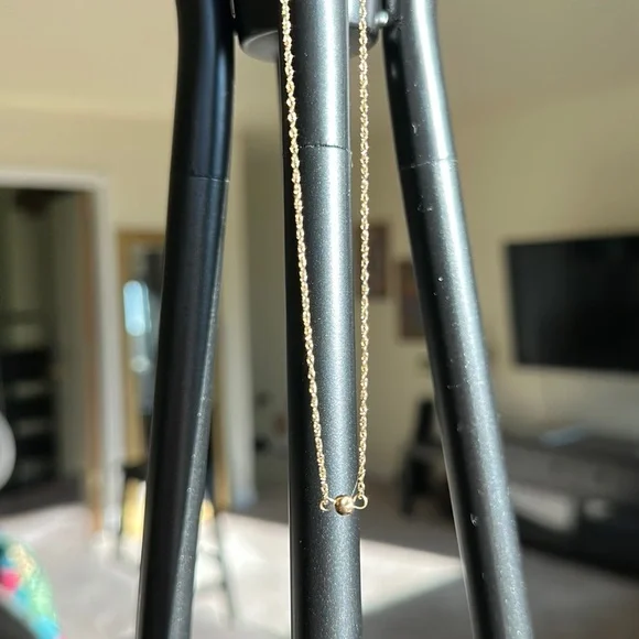 💫Dainty & Beautiful Vintage Stamped 14K Gold Ball Necklace - Picture 10 of 16